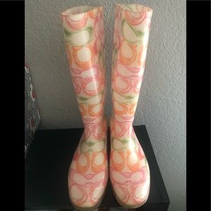 Coach rain boots